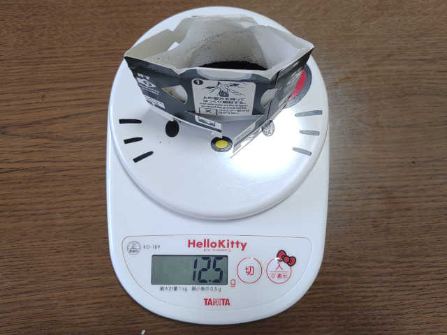 ドリップパックの測量画像