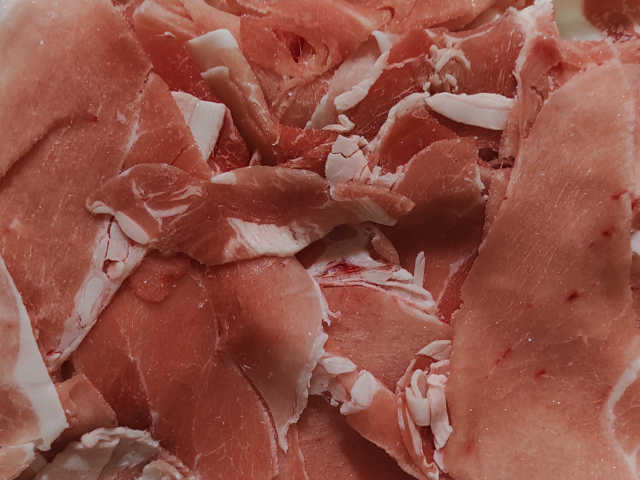 豚肉のアップ画像